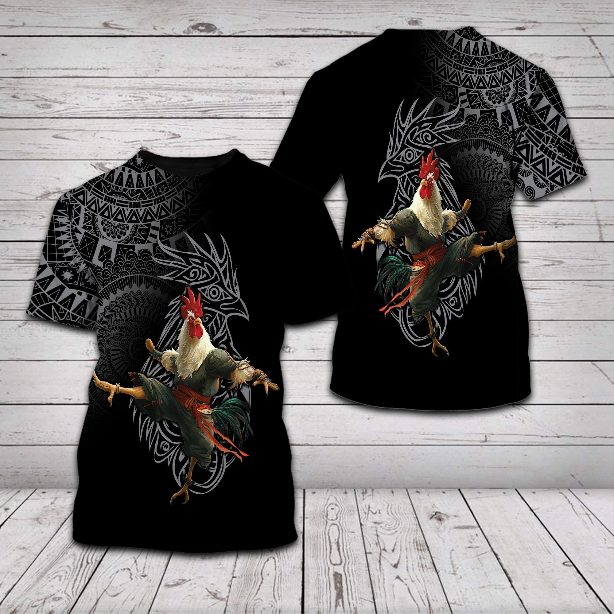 VIking Rooster All Over Print Shirt