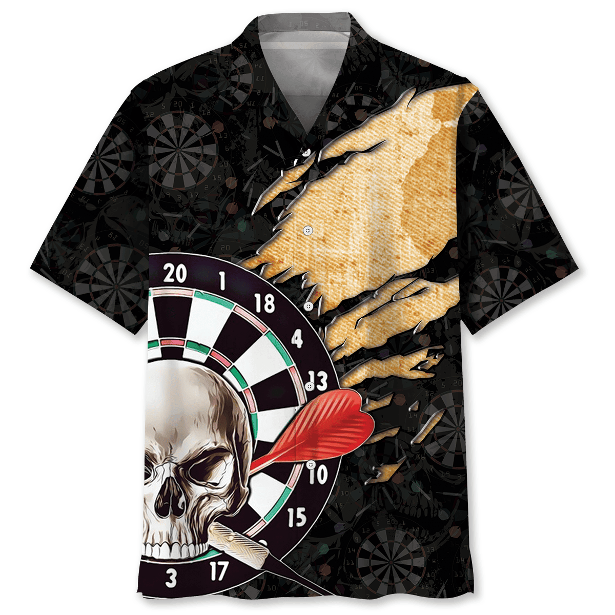 Dart Skull Hawaiian Shirt