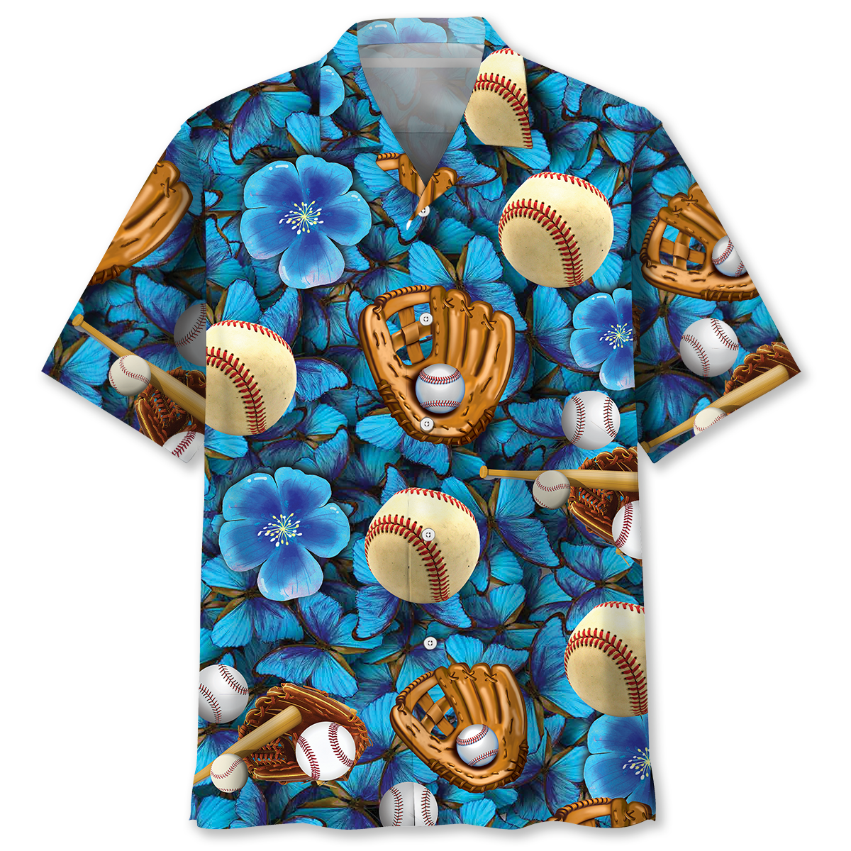 Baseball Gloves Hawaiian Shirt